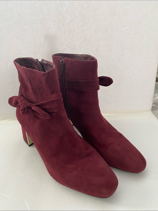 Alex Marie Shoes - Alex & Marie Burgundy Suede Dashauna Booties